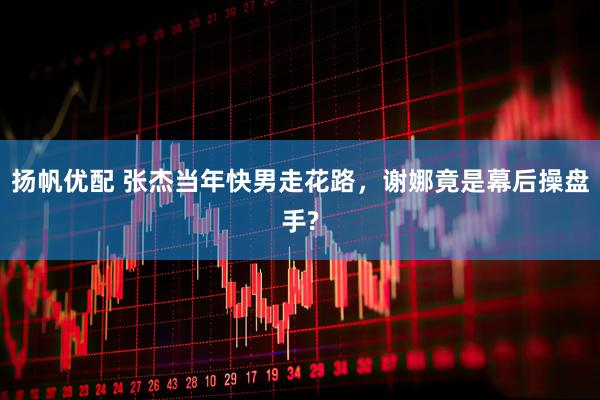 扬帆优配 张杰当年快男走花路，谢娜竟是幕后操盘手?