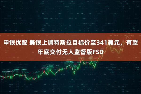 申银优配 美银上调特斯拉目标价至341美元，有望年底交付无人监督版FSD